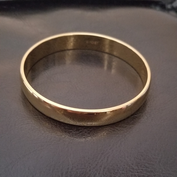 Monet Gold Bangle - Picture 2 of 3